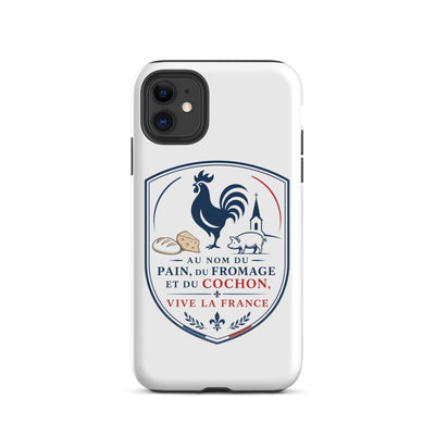 Au nom du pain, du fromage et du cochon. Vive la France ! — Coque ultra-résistante iPhone